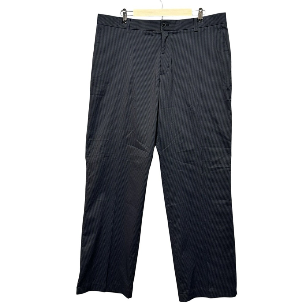 Nike Dri-FIT Men's Golf Pants Stripe Size 38x32 Black Athletic Performance Pants